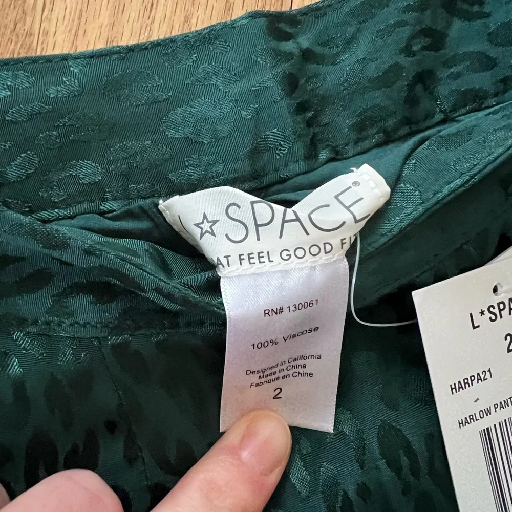 NWT L*SPACE Women’s Harlow Pant Size: 2 - Picture 6 of 8